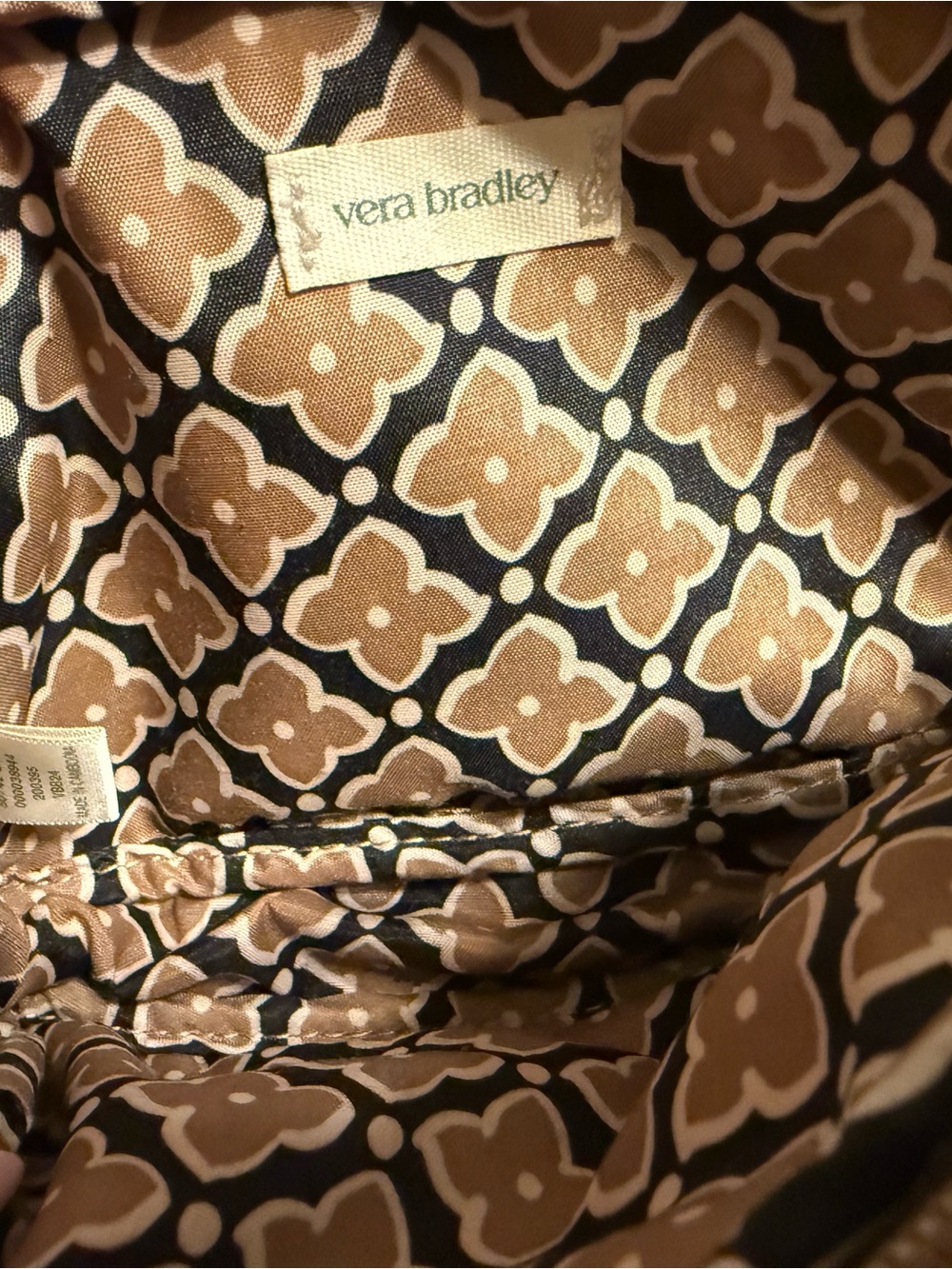 Vera Bradley Quilted Crossbody in Camel Tan - Picture 7 of 8